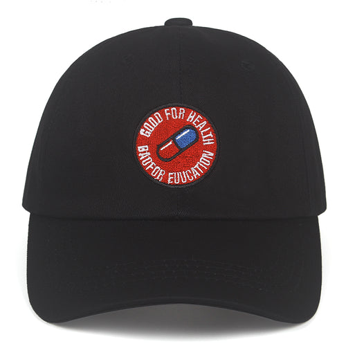 2019 new good for health bad for educat embroidery hat
